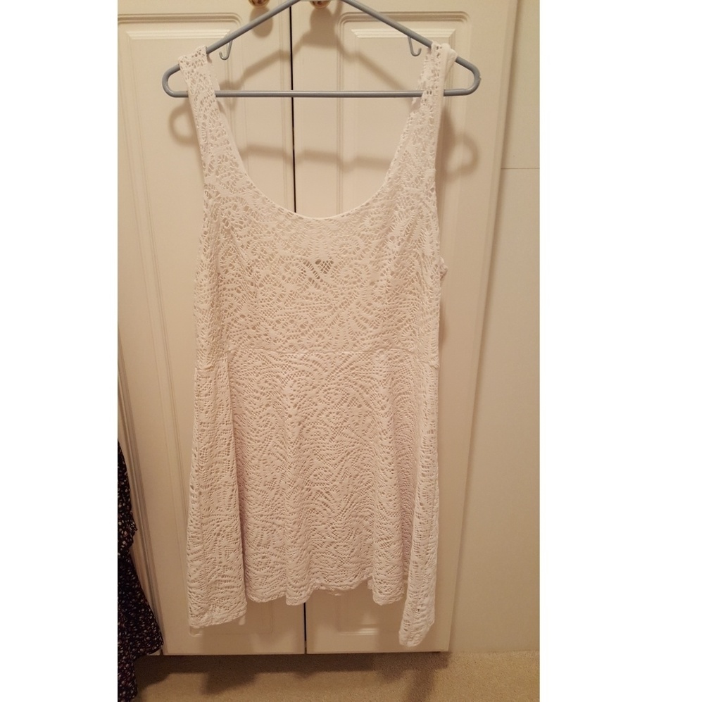 White lace summer dress